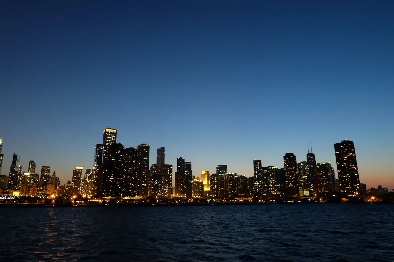 Chicago skyline at dusk, home city of Selective Search